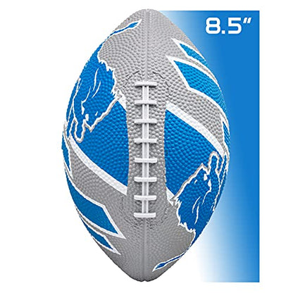Franklin Sports NFL Team Footballs - Rubber Youth Mini Balls for All Teams - Kids 8.5" Football + Air Pump Sets - Official NFL Licensed - style: Detroit Lions