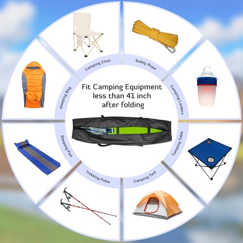 41inch Sports Duffel Travel Bag, 94L Extra Large Duffel Luggage Bag with Upgrade Zipper, Water Resistant & Foldable Equipment Storage Bag for Camping Tent Tripod Fishing - size: 41x10x14 inch