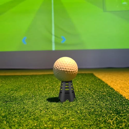 Glooglitter 1 Pack Golf Spot Light Indoor Simulator and 20 Pcs Plastic Tees Golf Simulator Pin Spot Light Super Bright Mirror Ball Spotlight for Indoor Ball Training DJ Disco Party(Adjustable)
