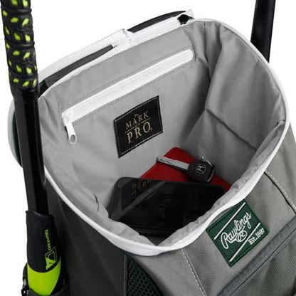 Rawlings | IMPULSE Backpack Equipment Bag | Baseball/Softball | Multiple Styles - color: Dark Green