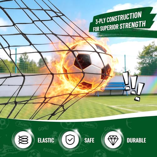 Kids Soccer Goal Set for Backyard – 4x3FT Portable Soccer Nets (Set of 2) with Ball, Scoreboard, Agility Ladder, Cones & Target Nets – Indoor Outdoor Soccer Training Equipment for Kids, Boys & Girls