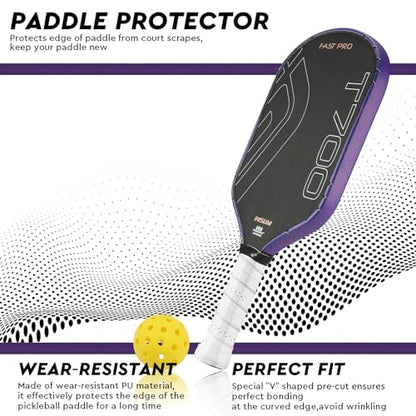 INSUM Pickleball Paddle Edge Guard Tapes Protection Tapes, Pre-Cut V, 20/23/26mm Width Protective Tapes for All Thickness Edges - color: Scales-Purple, size: Width 26mm