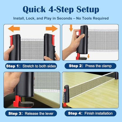 Generic Table Tennis Set/Table Tennis Net - color: Titanium Gray