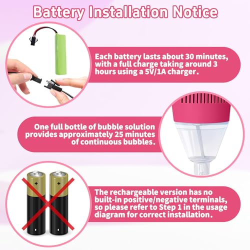 Infowush Bubble Machine for Kids, Automatic Standing Bubble Maker Machine Height Adjustable Up to 47 Inches Outdoor Battery Bubble Machine with Light/Music for Toddlers Birthday Party Gifts（Red） - color: Red