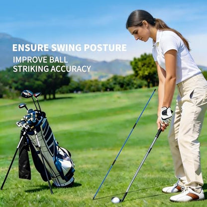 Seticek 4 Pack Golf Alignment Sticks,Upgraded 40" Collapsible Alignment Stick,Helps Improve Posture and Enhance Hitting Accuracy