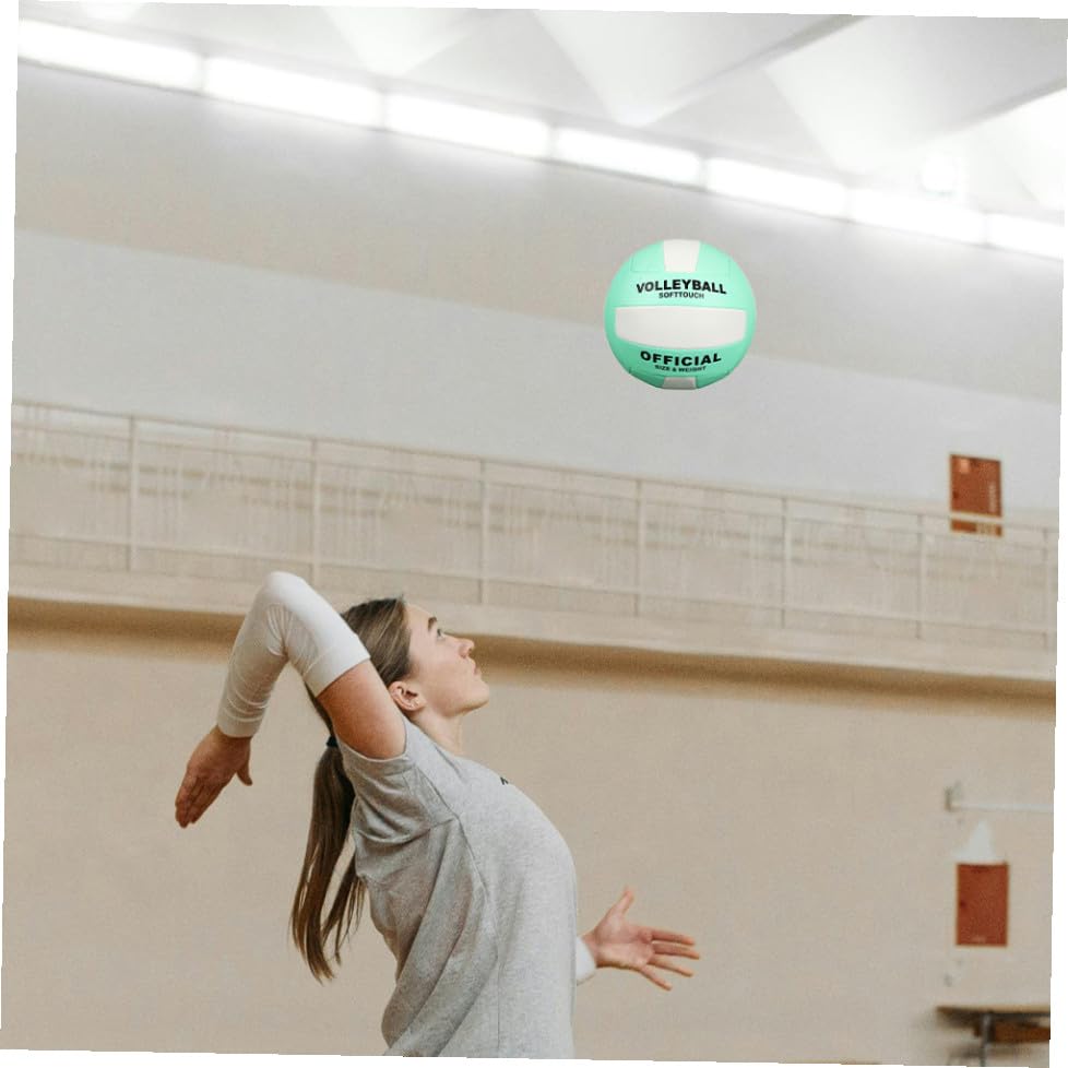 ibasenice 2pcs Adult Volleyball Size 5 Soft Indoor Volleyball Practice Ball Machine-Seamed Explosion-Proof Training Ball for Sports Equipment