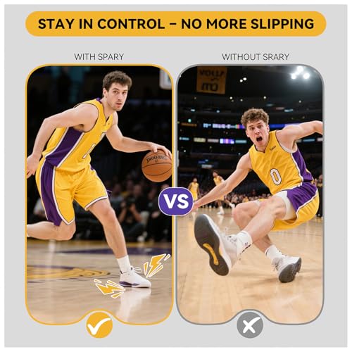 Basketball Shoe Grip Spray - Basketball Accessories, Anti SlipTraction Spray for Shoe Bottom With Sneaker Wipes