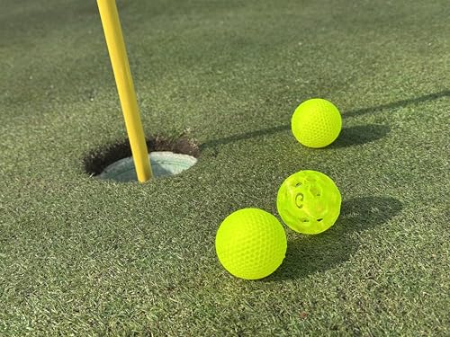 Golfs Point Practice Golf Balls, 3 Pack, TPU Material, Soft for Indoor or Outdoor Training