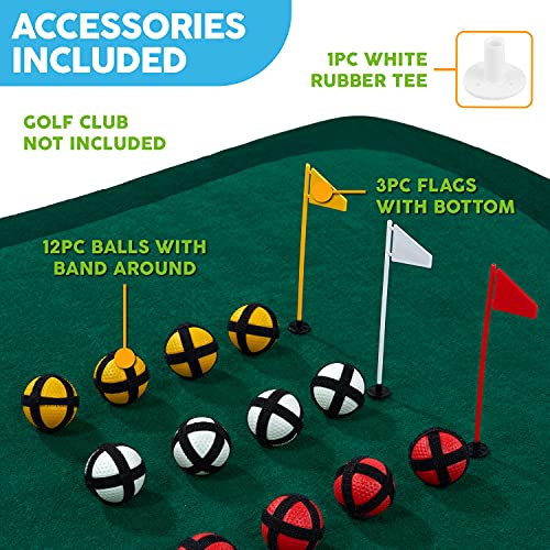 MD Sports Big Sky Putting Green Golf Training Games Pong Style, Perfect for Golf Game Practice - style: Floating Chipping Green