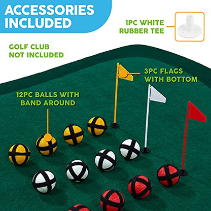MD Sports Big Sky Putting Green Golf Training Games Pong Style, Perfect for Golf Game Practice - style: Floating Chipping Green