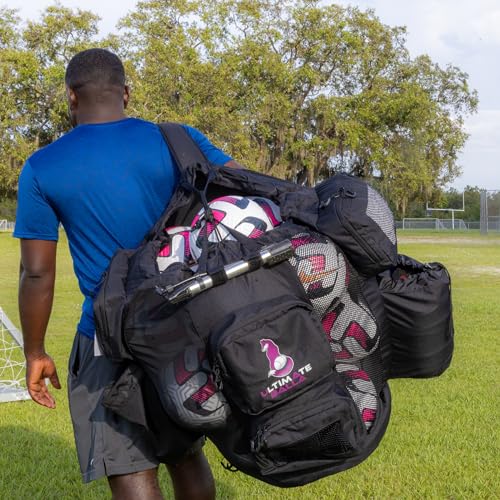 Soccer Equipment Ball Bag, Black, Model1