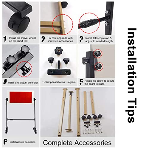 Large Table Tennis Rebound Board with 12 Rubbers, Ping Pong Balls Return Machine Single Training Equipment, Strong Frame and Wheels