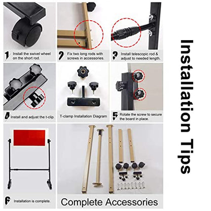 Large Table Tennis Rebound Board with 12 Rubbers, Ping Pong Balls Return Machine Single Training Equipment, Strong Frame and Wheels