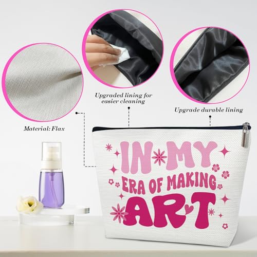 Artists Makeup Bag, In My Era of Making Art Cosmetic Bag for Purse, Gifts for Art Teachers, Painters & Art Lovers - color: multicolor0204