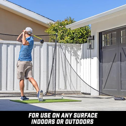 GoSports Shank Net Attachment for Golf Hitting Nets - Black or Red - color: Black