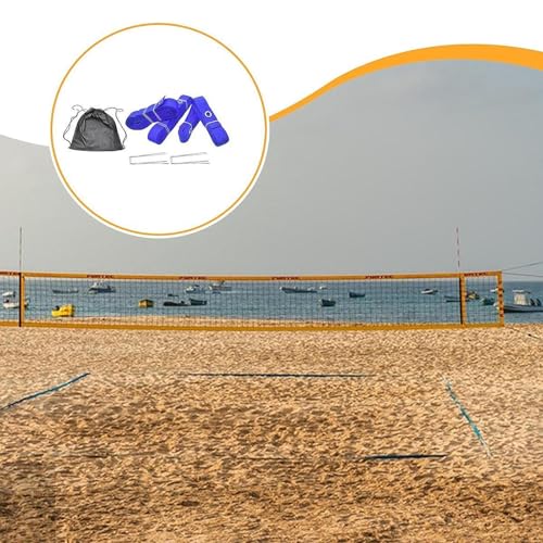 4X Beach Volleyball Lines for Sand Marking Sand Accessories Match Competition Volleyball Boundary Cords for Park Outdoor