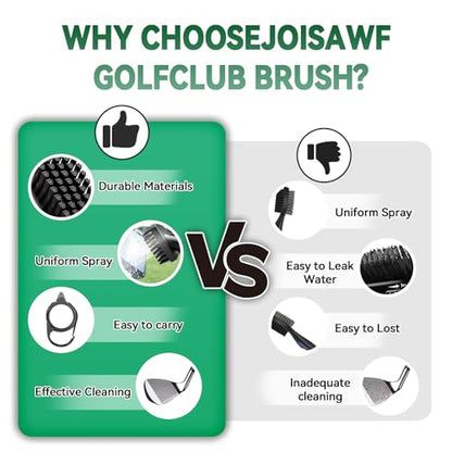 Golf Club Cleaner Brush Kit, Golf Groove Scrubber with Retractable Clip/Golf Groove Sharpener/Golf Towel/Brush Head, 4Oz Squeeze Bottle for Cleaning with Nylon Bristles, Golf Accessories for Men Women - style: CLEANER KIT