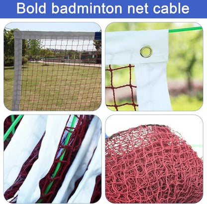 Volleyball Poles, Volleyball Net for Backyard Adjustable Height Poles, Outdoor Portable Volleybal Net Training Stands, Heavy Duty Badminton Nets Sets,for Adults Youth