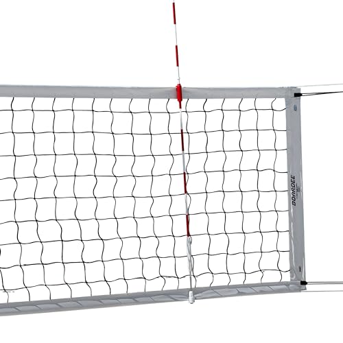 Volleyball Net – Heavy-Duty Outdoor Replacement Net for Beach and Indoor Volleyball or Backyard Courts – Durable and Weather-Resistant Design 10m x 1m (White)