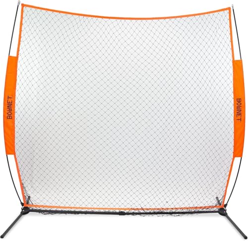 Bownet Big Mouth Replacement Net – Heavy Duty Baseball & Softball Practice Net, Fits Original Frame, Batting & Pitching Training Net - color: Soft Toss Net, size: 7' x 7'