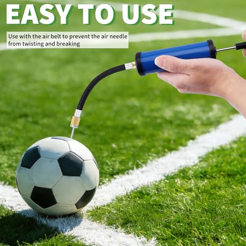 100 Sets Ball Air Pump Bulk for Sports Balls Include Needle Nozzle Extension Hose Hand Inflation Kit for Basketball Soccer Football Volleyball Balloon, Operation Bulk Christmas Child Items Gifts - color: Blue