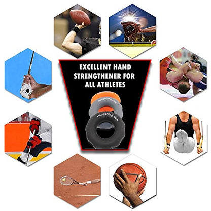 HOOPSKING Rip N Grip Hand Strengtheners Basketball Training Aid for Dribbling, Shooting, Passing, & Rebounding