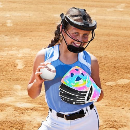 Kids Baseball Glove Softball Gloves for Girls, Baseball Mitts with Drawstring Bag, Teeball Gloves for Training and Beginner,Left Hand Gloves, Right Hand Throw