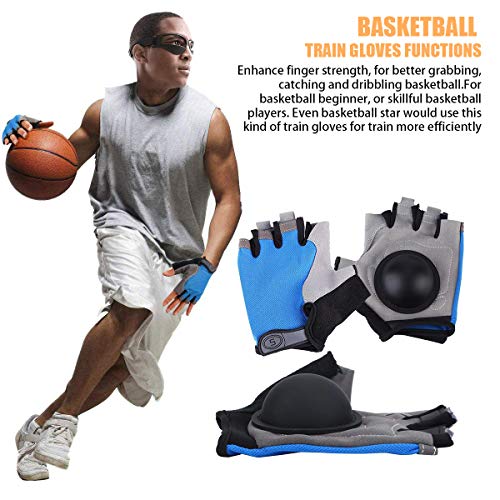 Basketball Dribble Skill Training Assistants,Basketball Dribbling Gloves Finger Training Anti Grip Dribble Gloves for Kids Youth and Adult