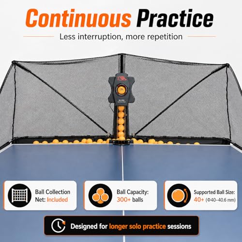 Automatic Table Tennis Trainer,Clip-On Design,Professional Ping Pong Serving Machine,Table Tennis Club,School Training,Indoor Practice