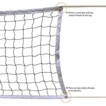 Outdoor Volleyball Net - 32x3 Feet Portable for Backyard & Pool