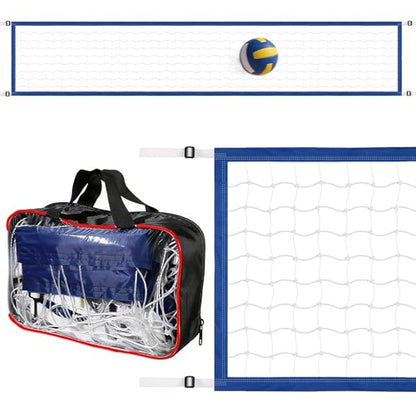 15FT Pool Volleyball Net with 10Ft Straps Portable Volleyball Net with Carrying Bag Volleyball Small Pool Net for Outdoor Indoor Backyard Yard Beach Above Ground Pool Swimming Pool (Net Only)