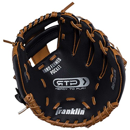 Franklin Sports Kids Baseball Gloves - RTP Youth Teeball Glove + Ball Set - Boys + Girls Teeball Mitt - 9.5"
