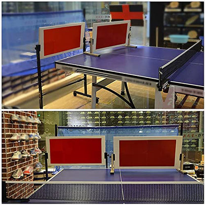 Large Table Tennis Rebound Board with 12 Rubbers, Ping Pong Balls Return Machine Single Training Equipment, Strong Frame and Wheels