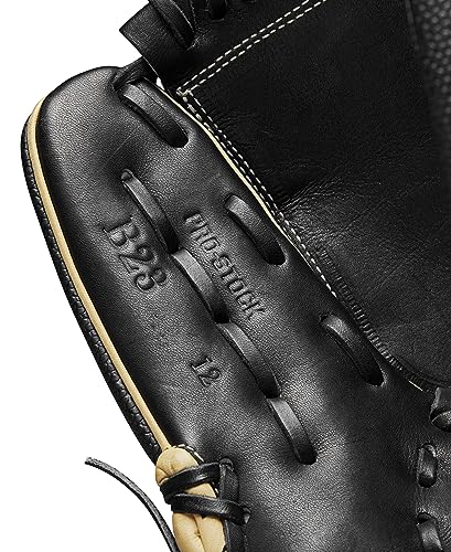 Wilson A2000 Pitcher's Baseball Gloves - color: Black/Saddle Tan, size: 12"