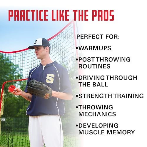Rukket 9pk Weighted Baseballs/Softballs | Heavy Balls for Hitting, Batting, Pitching Practice (1lb. /16oz. 3” Diameter)
