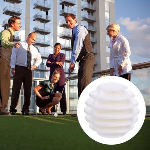 10Pcs Indoor Stripe Golf Practice Balls PE Material Lightweight Training Balls for Golfers Indoor Use