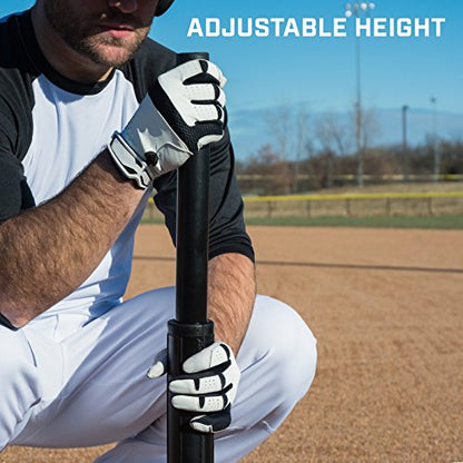Champro Heavy Duty Reinforced Rubber Batting Tee for All Ages with Adjustable Height, Baseball and Softball Training - size: Retail Box