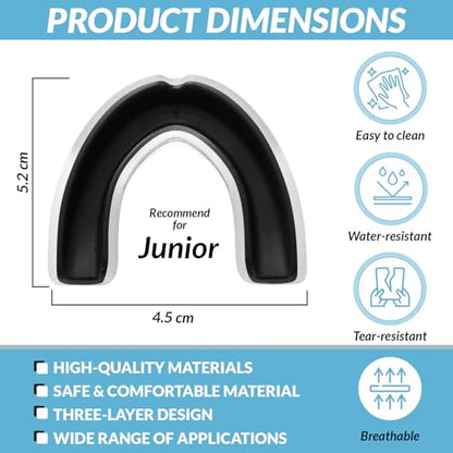 Custom Fit Mouth Guards – Tailored Comfort – Youth and Adult Sizes – Ideal for Soccer, Rugby, Boxing, Basketball, Mixed Martial Arts, Kick Boxing and More – Includes Storage Case