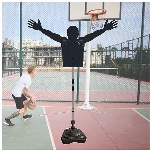 LXLZYXSF Mannequin Defender Basketball Training Aid, Adjustable Height Shooting Practice Defense Model Hands-Up Dummy, Portable Dribbling Trainer (Color : Water Filled Base B, Size : L-Adults) - color: Water Filled Base B, size: L-Adults