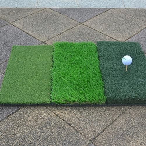 Ciieeo Portable Golf Practice Mat Foldable Long Short Grass Swing Hitting Mat Training Aid for Indoor Outdoor Use Beginner Golfers