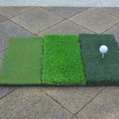Ciieeo Portable Golf Practice Mat Foldable Long Short Grass Swing Hitting Mat Training Aid for Indoor Outdoor Use Beginner Golfers