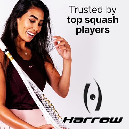 Harrow Junior Squash Racquet - color: White/Pink/Purple