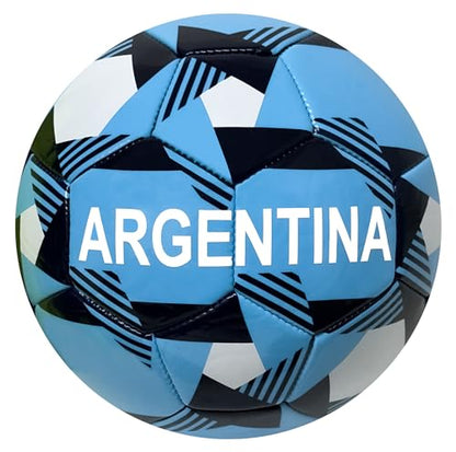 Icon Sports Argentina Soccer Ball, Size 5 and 4, Argentina Flag Ball National Team World Cup Country - size: 4