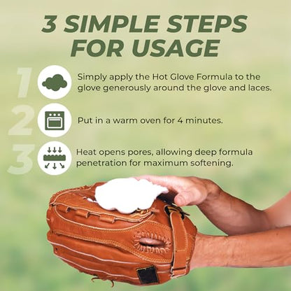 Hot Glove Heat Treatment Instant Glove Break-In for Baseball and Softball Gloves - the Original Hot Glove