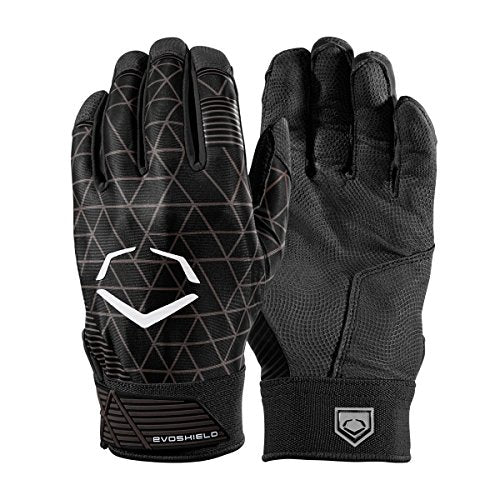 Evoshield EvoCharge Protective Batting Gloves - color: black, size: Medium, style: Youth