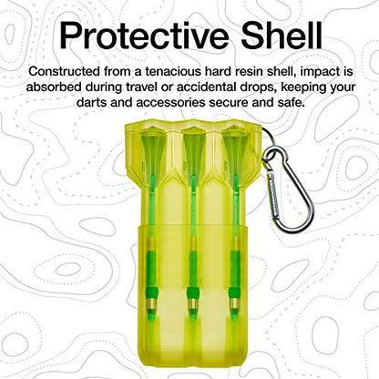 Casemaster by GLD Products Nomad Adjustable Dart Case - color: Neon Yellow