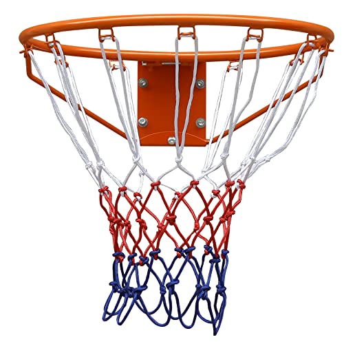 Basketball Folding Hoop, Indoor/Outdoor Hanging Basketball Net, All-Weather Net, Wall Hanging 18"