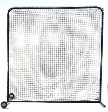 7x7 Baseball Pitching Net – Portable with Wheels for Pitching & Hitting Training, Bullpen Training, Backyard Practice & Youth Baseball Training