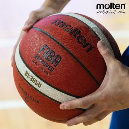 Molten BG3850 Basketball, Orange/Ivory, 6