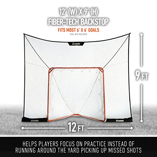 Franklin Sports Fibertech Lacrosse Goal Backstop - 12' x 9'